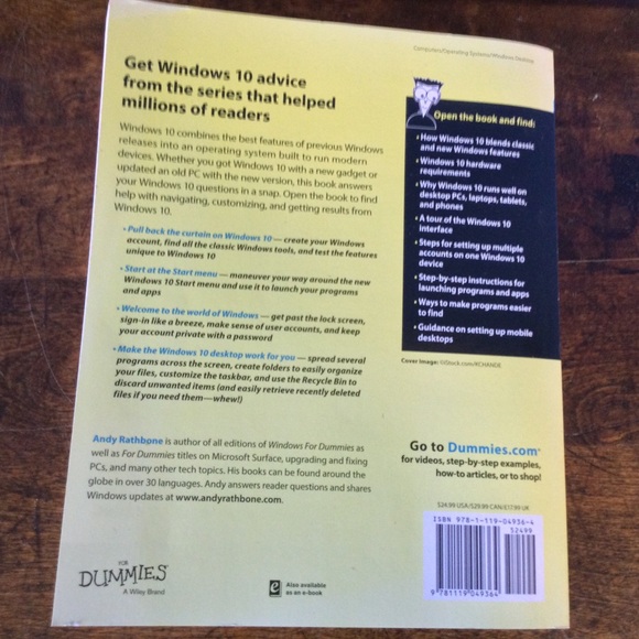 Windows 10 For Dummies Book - Picture 10 of 10